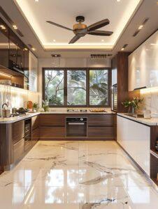 tủ bếp không cánh